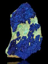 Azurite with Malachite