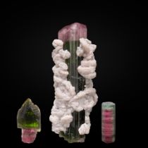 Three Elbaite Crystals