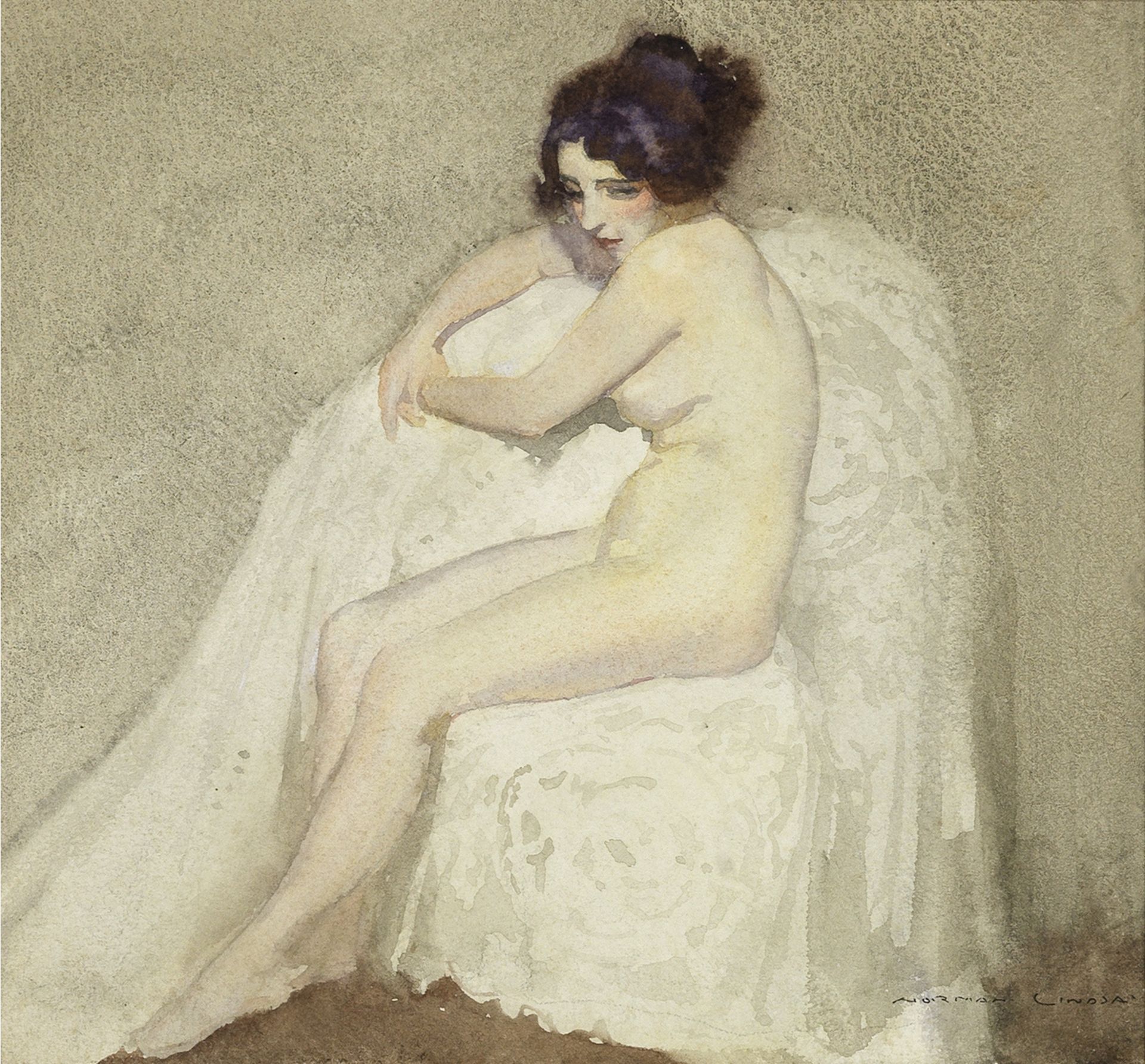 Norman Lindsay (Australian, 1879-1969) Nude