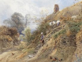 Myles Birket Foster, RWS (British, 1825-1899) Morning feed