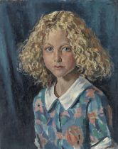 Alfred Neville Lewis (South African, 1895-1972) Portrait of a young girl