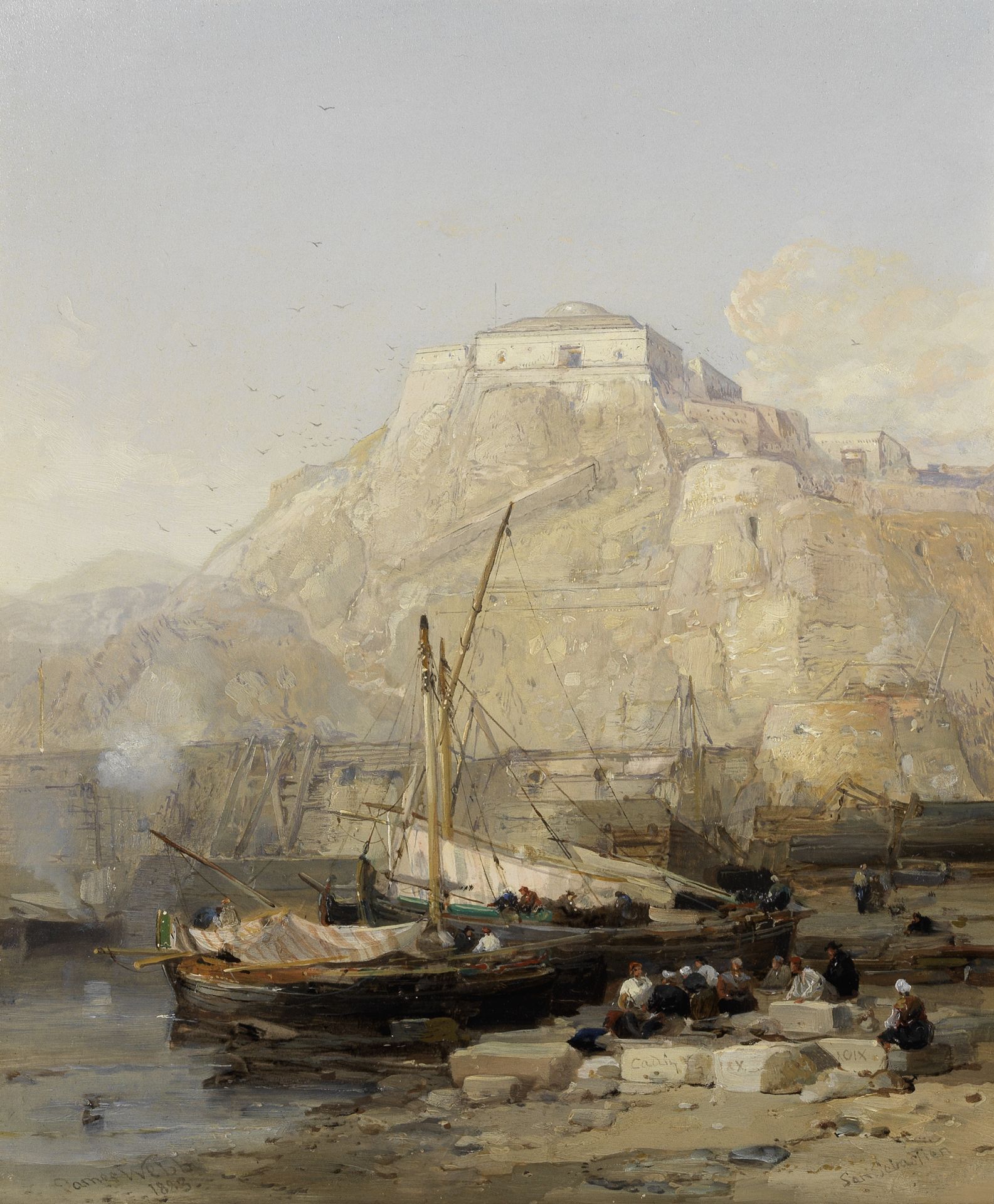 James Webb (British, 1825-1895) San Sebastian