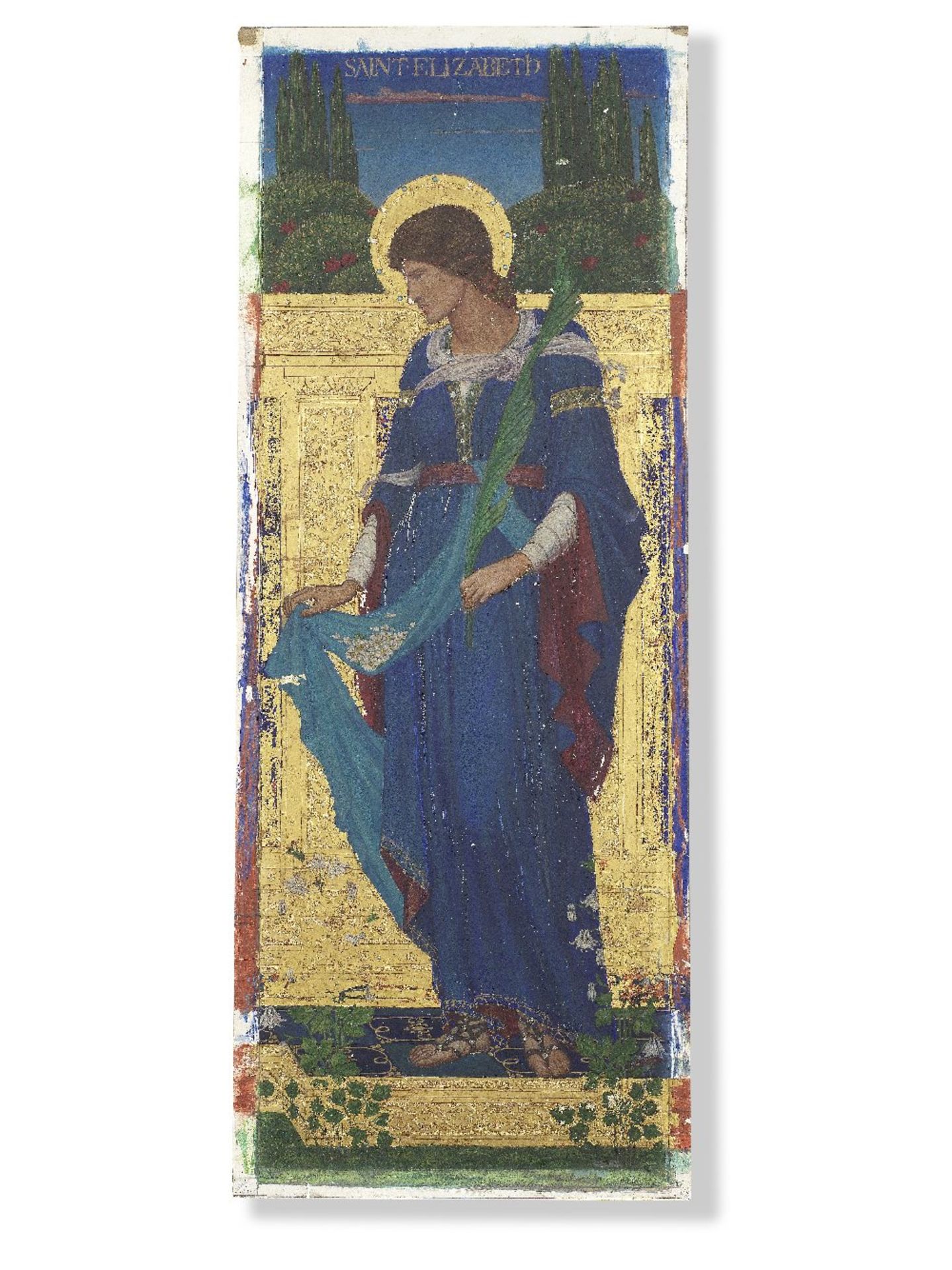 Katherine Muriel Mason Eadie, RMS, ARBSA (British, 1880-1945) Saint Cecilia, Saint Dorothea, Sai...