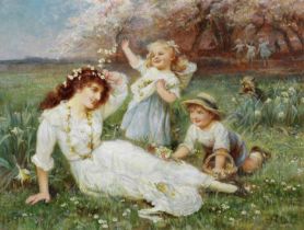 Frederick Morgan ROI (British, 1847-1927) The merry month of May