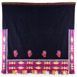 An Osage applique dance shawl 61 x 62 in.