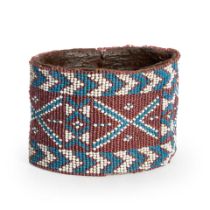 An Admiralty Islands beaded armband wd. 2 3/4, lg. 4 in.