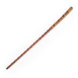 A Seneca Iroquois rattle staff lg. 36 in.