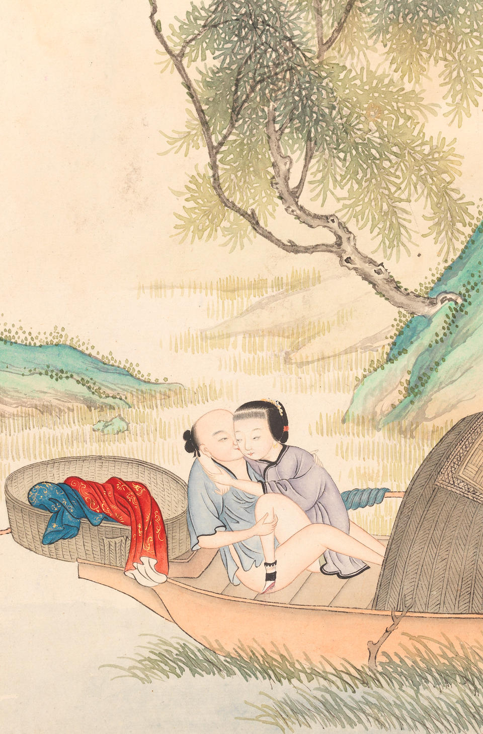 CHINESE SCHOOL (19TH CENTURY); JAPANESE SCHOOL (19TH CENTURY) Erotic Scenes (2) - Image 6 of 17