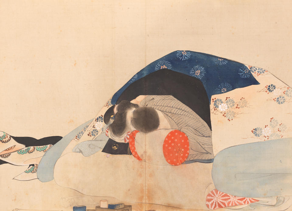 CHINESE SCHOOL (19TH CENTURY); JAPANESE SCHOOL (19TH CENTURY) Erotic Scenes (2) - Image 16 of 17