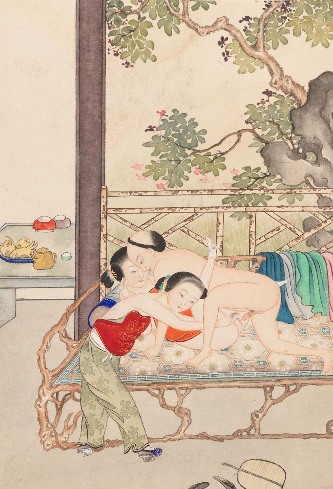 CHINESE SCHOOL (19TH CENTURY); JAPANESE SCHOOL (19TH CENTURY) Erotic Scenes (2) - Bild 2 aus 3