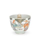 A FAMILLE ROSE 'SURPRISE' CUP Tongzhi six-character mark and of the period