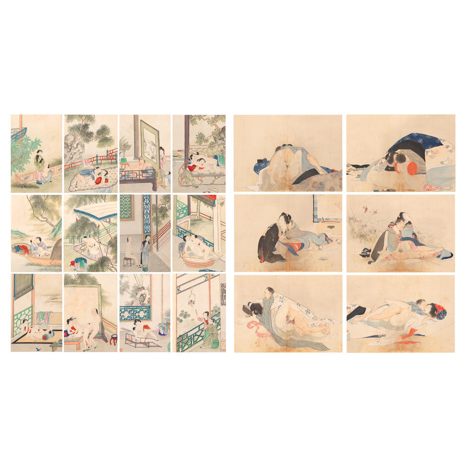 CHINESE SCHOOL (19TH CENTURY); JAPANESE SCHOOL (19TH CENTURY) Erotic Scenes (2)