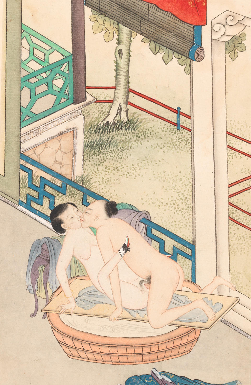 CHINESE SCHOOL (19TH CENTURY); JAPANESE SCHOOL (19TH CENTURY) Erotic Scenes (2) - Image 8 of 17