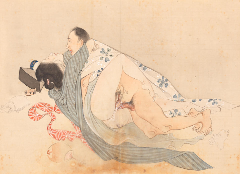 CHINESE SCHOOL (19TH CENTURY); JAPANESE SCHOOL (19TH CENTURY) Erotic Scenes (2) - Image 14 of 17