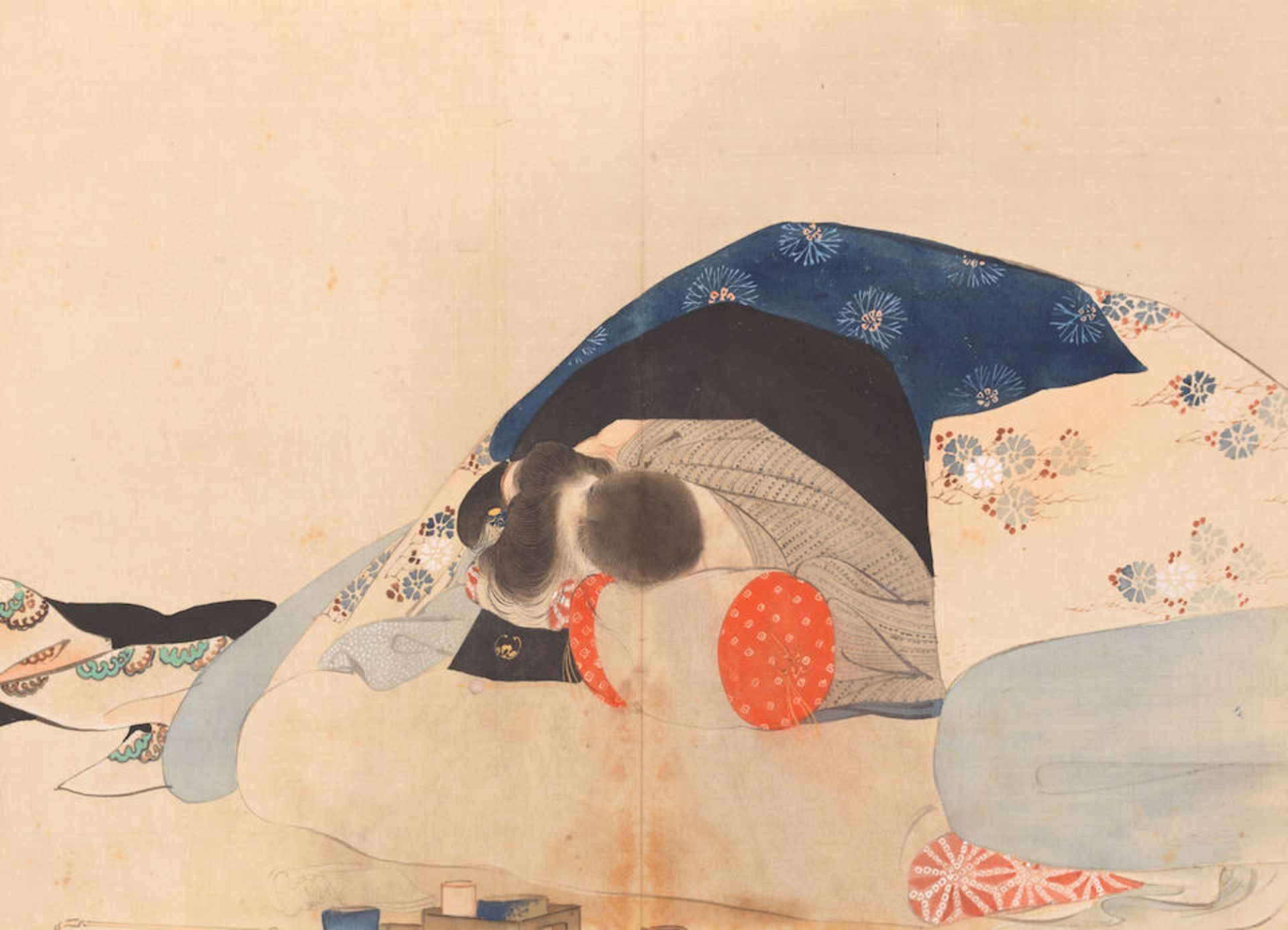 CHINESE SCHOOL (19TH CENTURY); JAPANESE SCHOOL (19TH CENTURY) Erotic Scenes (2) - Bild 6 aus 7