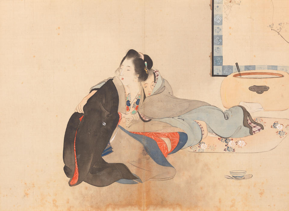 CHINESE SCHOOL (19TH CENTURY); JAPANESE SCHOOL (19TH CENTURY) Erotic Scenes (2) - Image 27 of 29