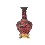 A LARGE CINNABAR LACQUER VASE Guangxu (2)