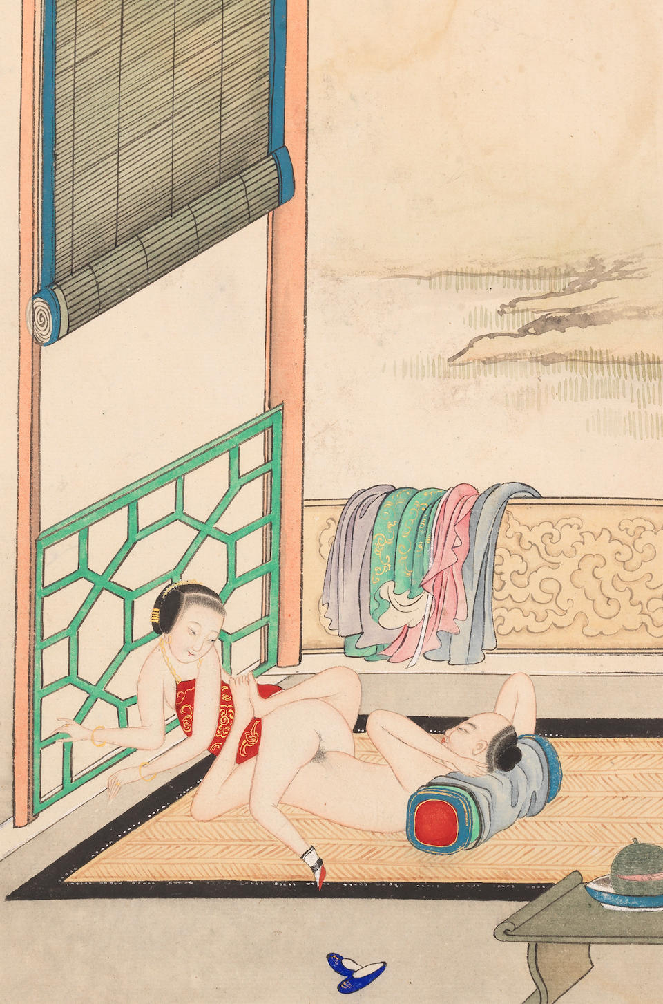 CHINESE SCHOOL (19TH CENTURY); JAPANESE SCHOOL (19TH CENTURY) Erotic Scenes (2) - Image 9 of 17