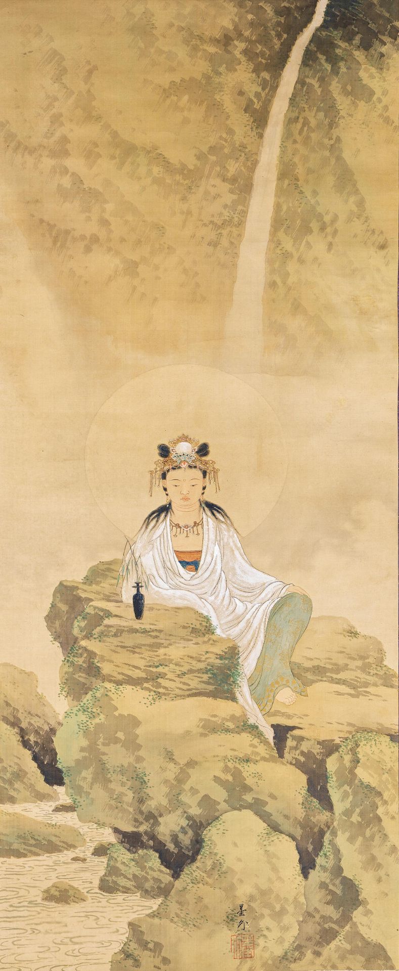 BOKUGAI (1877-1957) Yōryū Kannon (Willow Kannon)