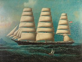 CHINA TRADE SCHOOL (20TH CENTURY) The American Ship Abner Coburn