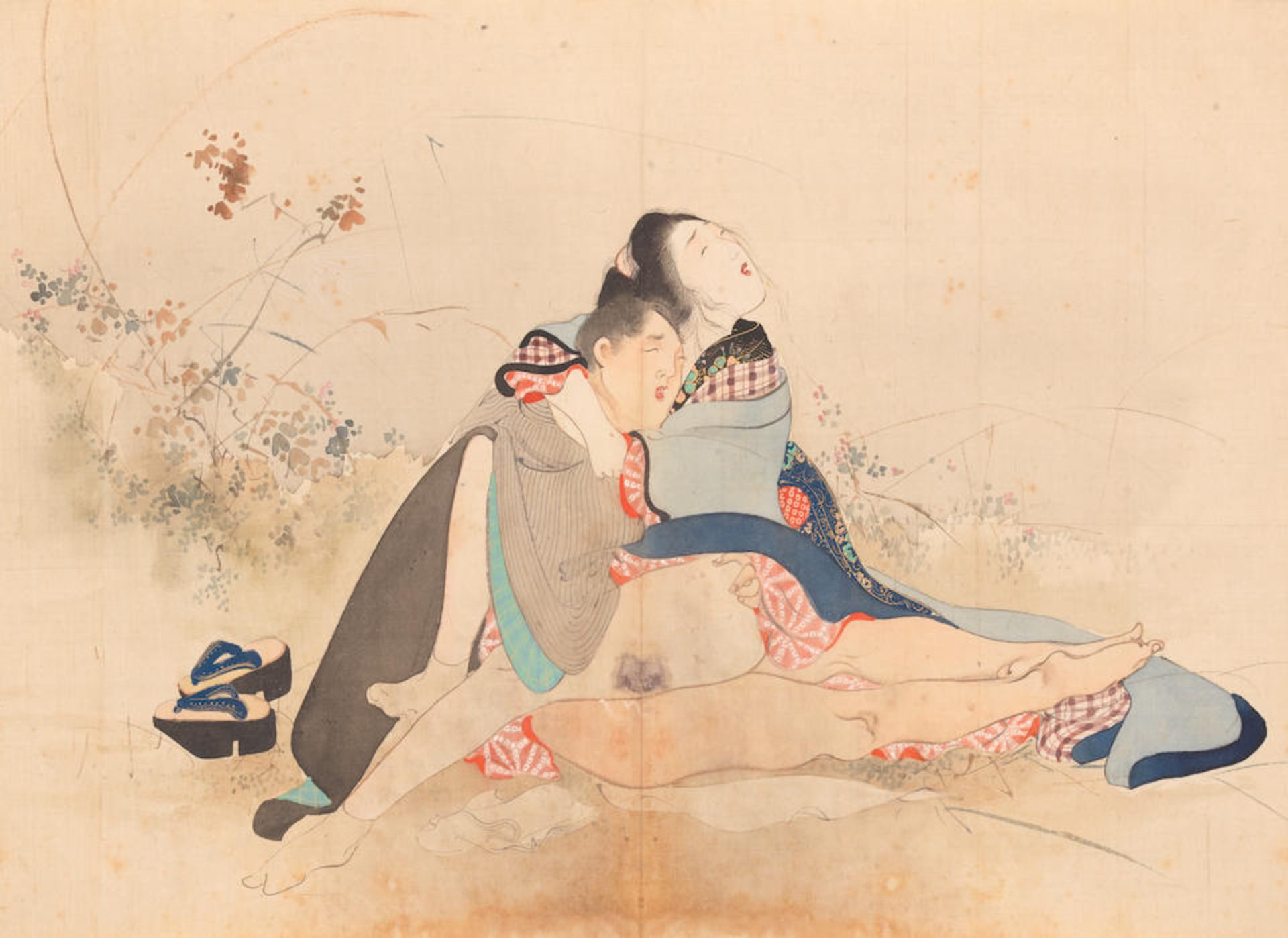 CHINESE SCHOOL (19TH CENTURY); JAPANESE SCHOOL (19TH CENTURY) Erotic Scenes (2) - Bild 4 aus 7