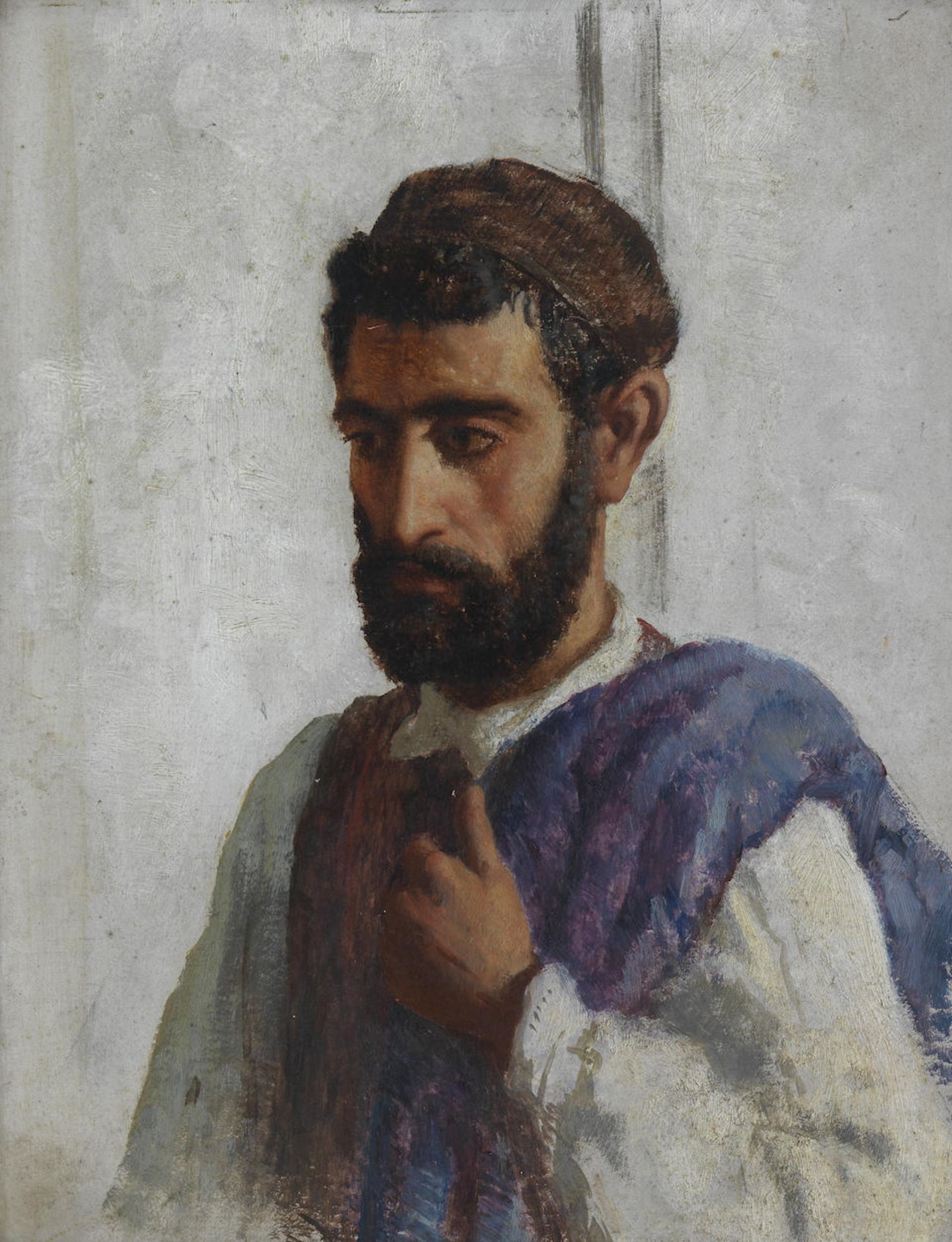 Robert Gavin, RSA (British, 1827-1883) Portrait of a Moroccan gentleman