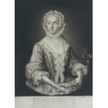 J. Williams, a mezzotint showing Prince Charles Edward Stuart disguised as Betty Burke 18th cent...