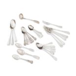 A collection of Scottish silver flatware Various makers and dates