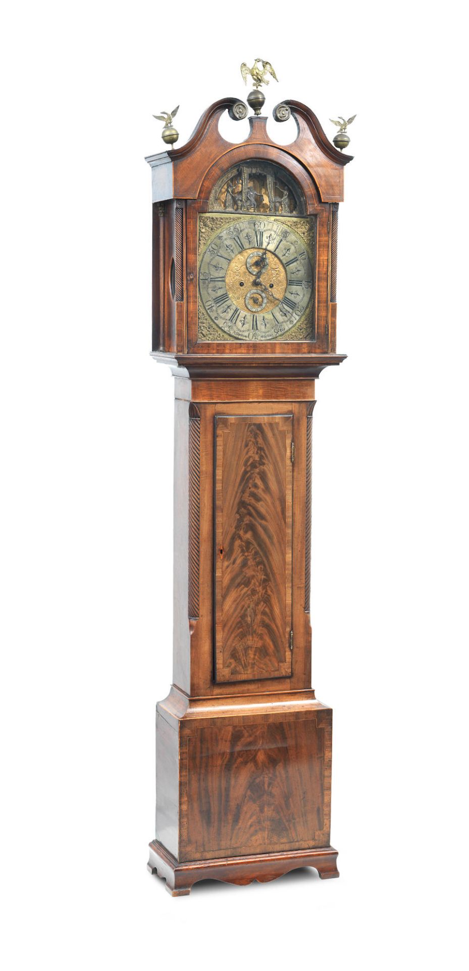 A George III Scottish mahogany long case clock F. Morrison of Stirling, circa 1780