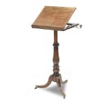 A Regency mahogany music stand Circa 1820