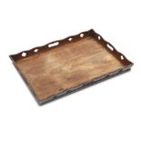 A George III mahogany tea tray Circa 1780