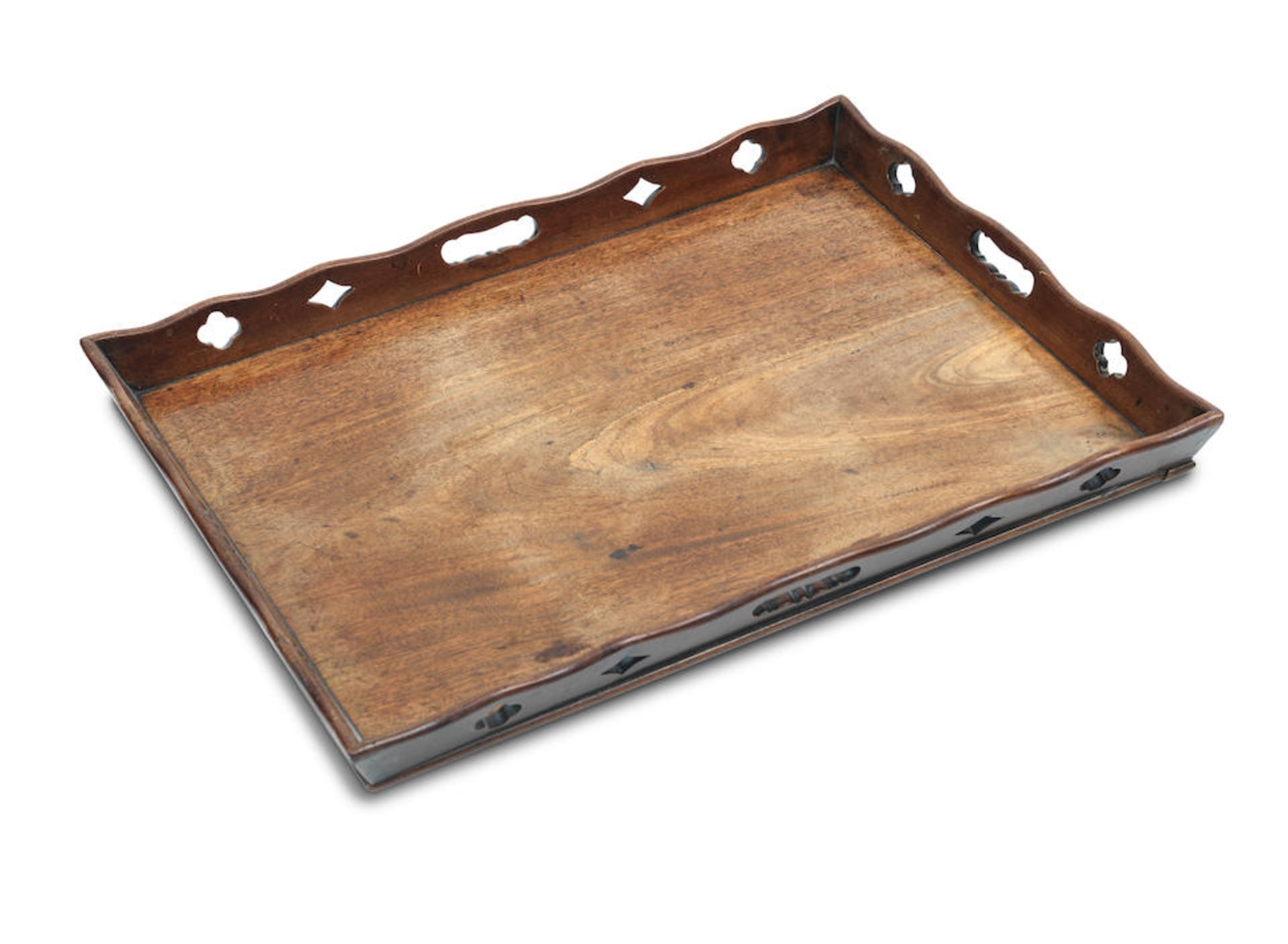 A George III mahogany tea tray Circa 1780