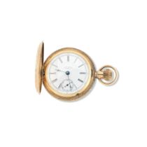 P.S.Bartlett, American Waltham Watch co. A 14K gold keyless wind full hunter pocket watch Circa ...