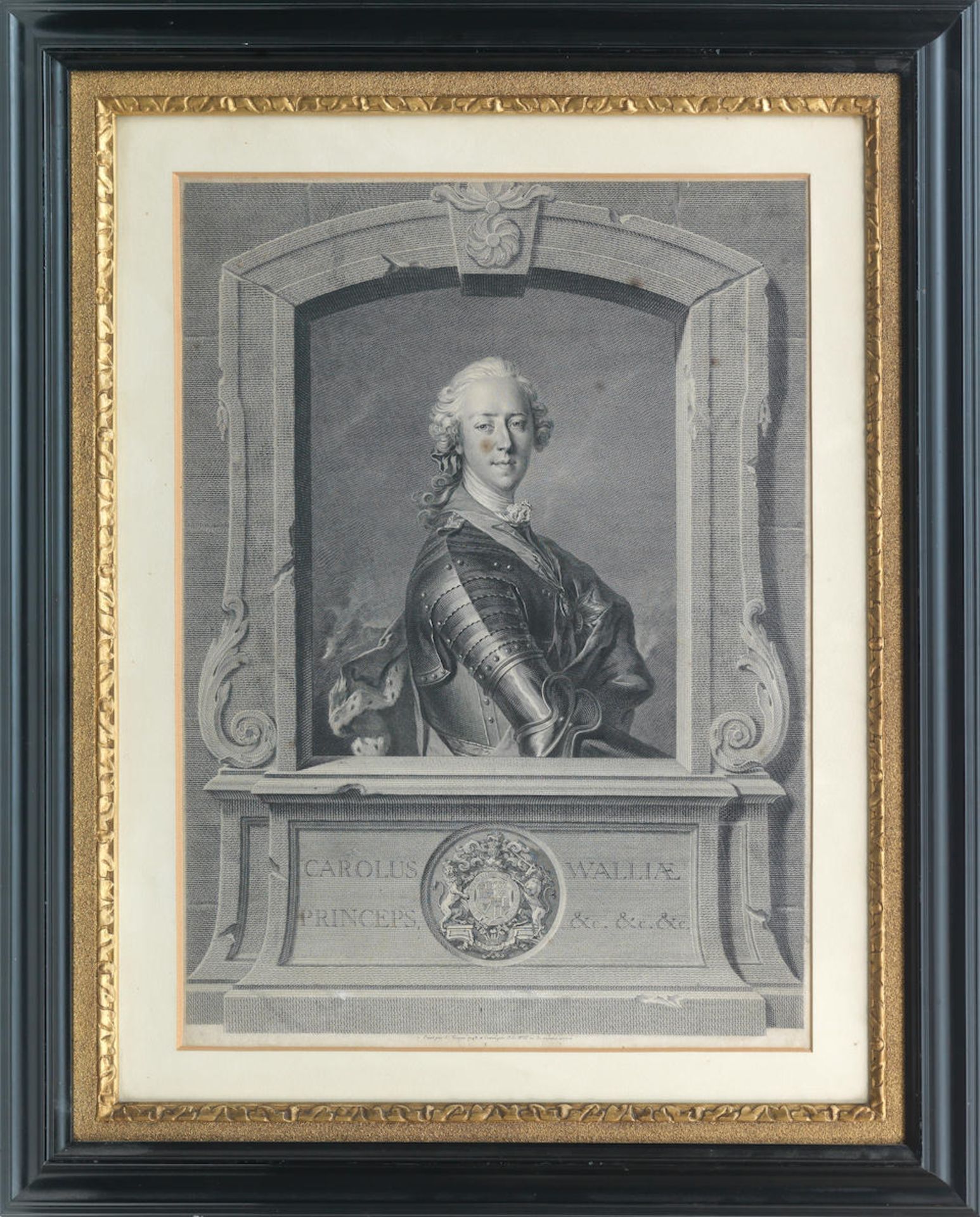 Portrait of Charles Edward Stuart By J. G. Will after L. Tocque, 18th century (2) - Bild 2 aus 4