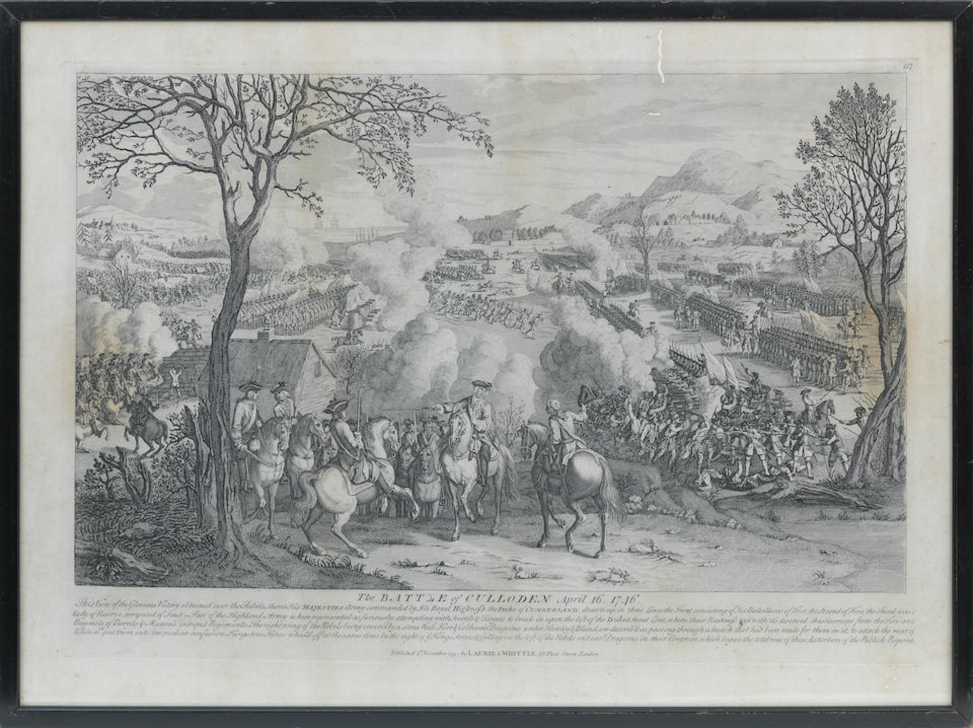 An engraved view of the Battle of Culloden Published by Laurie & Whittle, 1797 38 x 50cm (14 15/... - Image 16 of 21