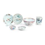 A collection of famille rose porcelains 18th Century (6)
