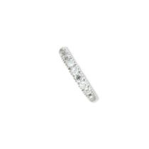 A diamond half eternity ring