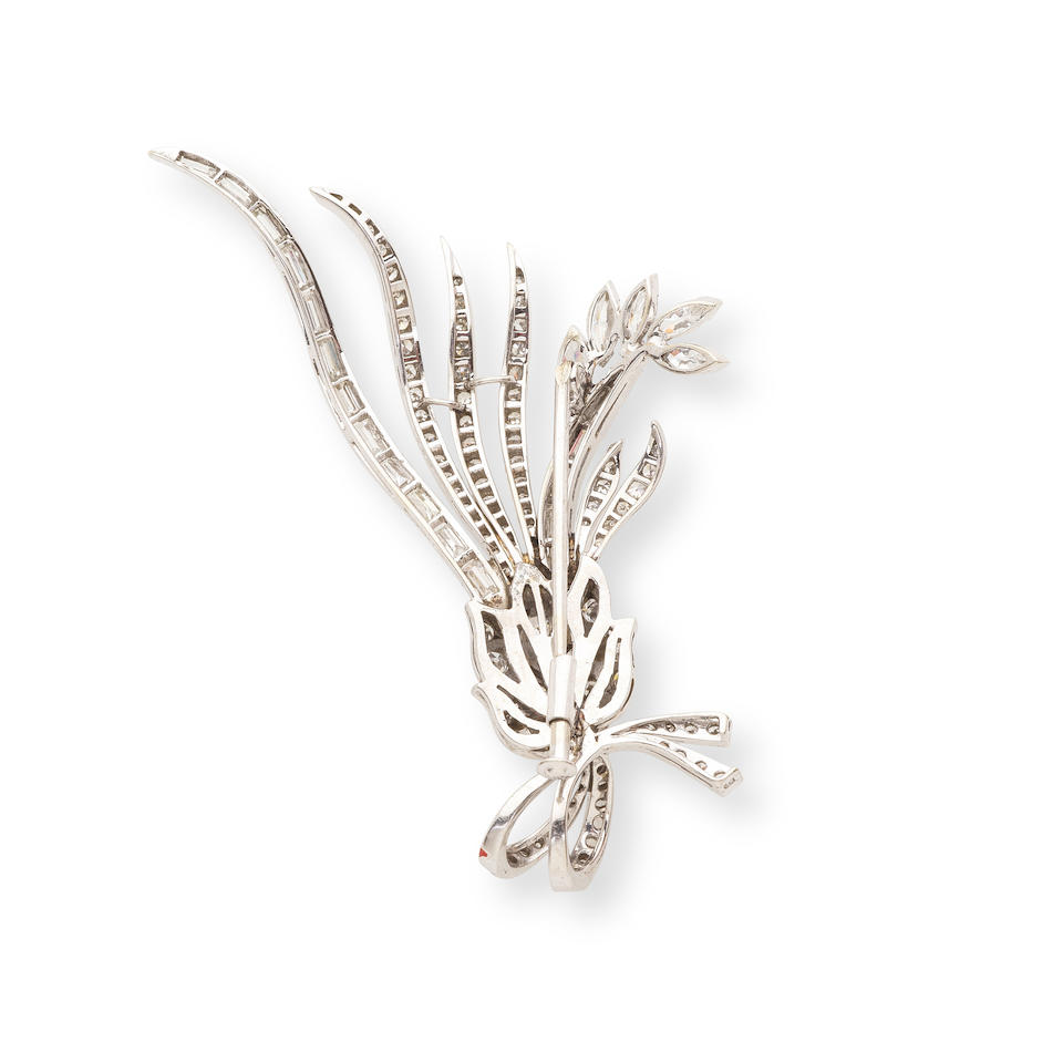 DIAMOND PENDANT/BROOCH PENDENTIF/BROCHE DIAMANTS - Image 2 of 2