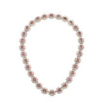 RUBY AND DIAMOND NECKLACE COLLIER RUBIS ET DIAMANTS