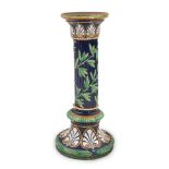 George Jones Majolica Pedestal, England, c. 1875,