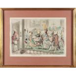 JAMES GILLRAY (British, 1756-1815) The Bridal-Night framed 49 1/2 x 64.0 x 2.0 cm (19 1/2 x 25 1...