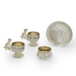 Four Pieces of Russian .875 Silver,
