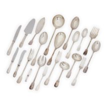 Christofle 'Cluny' Silverplate Flatware Service,