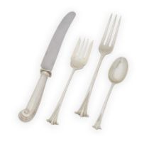 Elizabeth II 'Onslow' Sterling Silver Flatware Service,