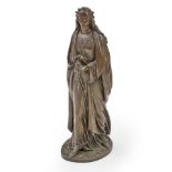 John Hancock, (English, 1824-69) Cast Bronze Depiction of Beatrice,