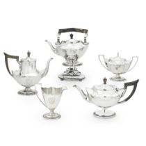 Gorham 'Plymouth' Sterling Silver Coffee & Tea Service,