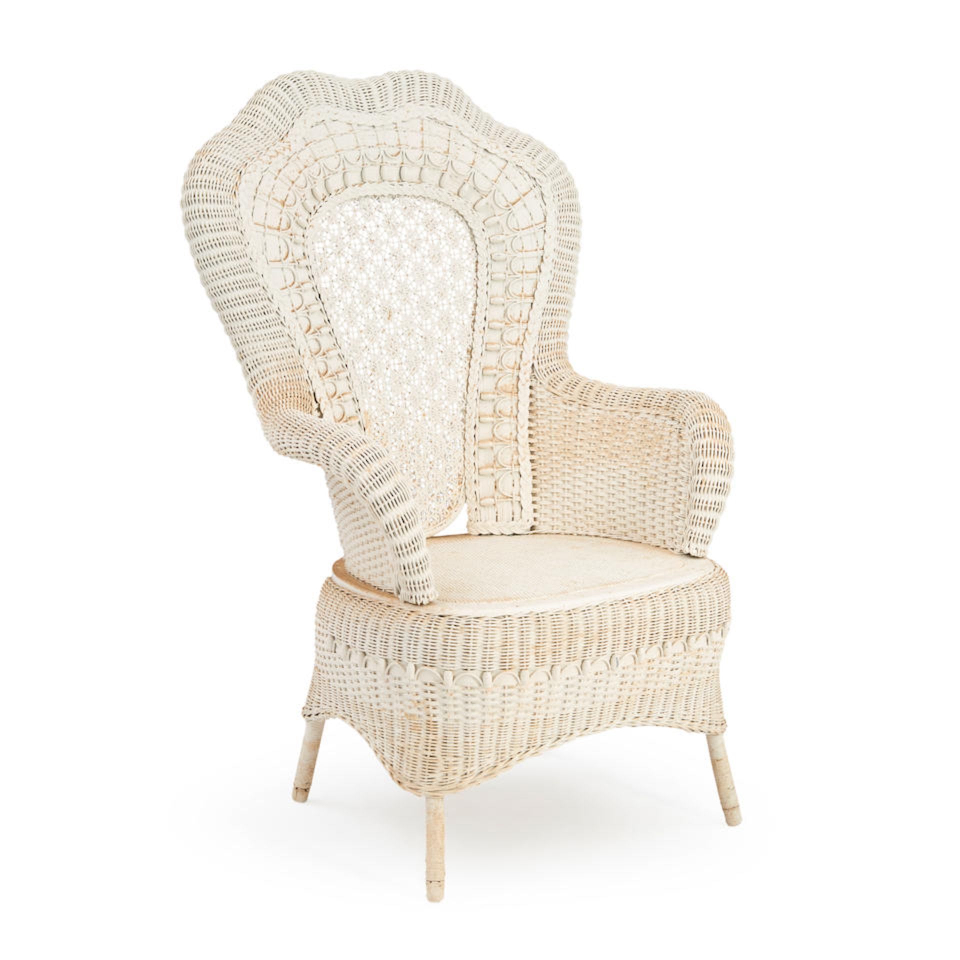 Heywood Wakefield Wicker Armchair, late 19th/early 20th century,