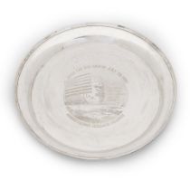 Tuttle 'Man On The Moon' Sterling Silver Commemorative Tray,