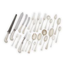 An Extensive Assembled Crichton Bros. 'Hanoverian' Sterling Silver Flatware Service,