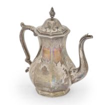 American Coin Silver Coffee Pot,